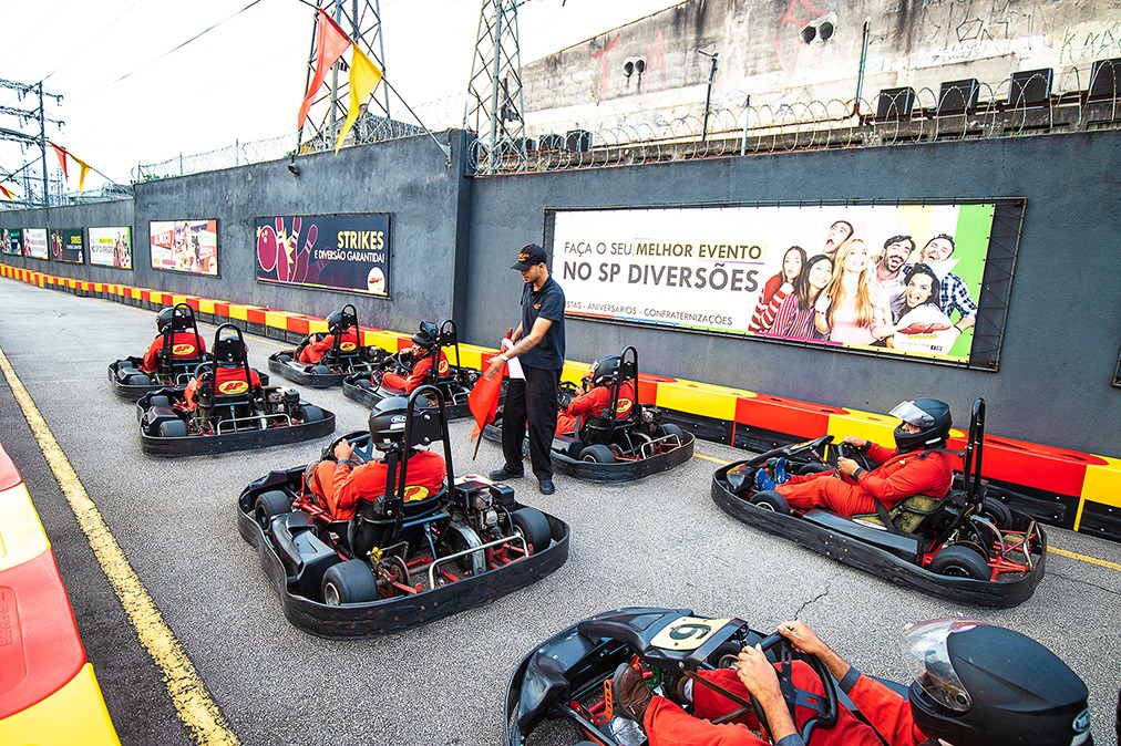 Pista de Kart em São Paulo - É no parque SP Diversões