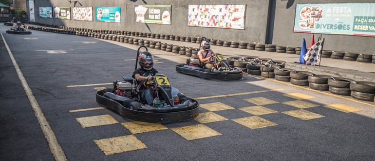 Pista de Kart em São Paulo - É no parque SP Diversões